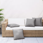 Bank cushions 4 pcs 40x40 cm fabric grey