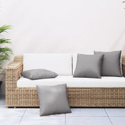 Bankkussens 4 st 40x40 cm grijs polyester