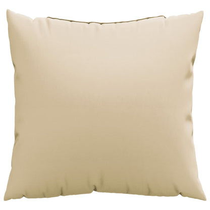 Bankkussens 4 st 40x40 cm stof beige