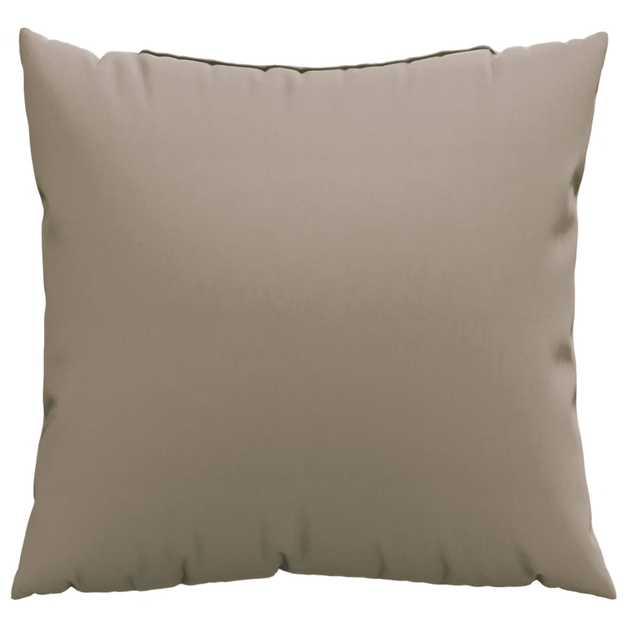 Bankkussens 4 st 40x40 cm stof taupe