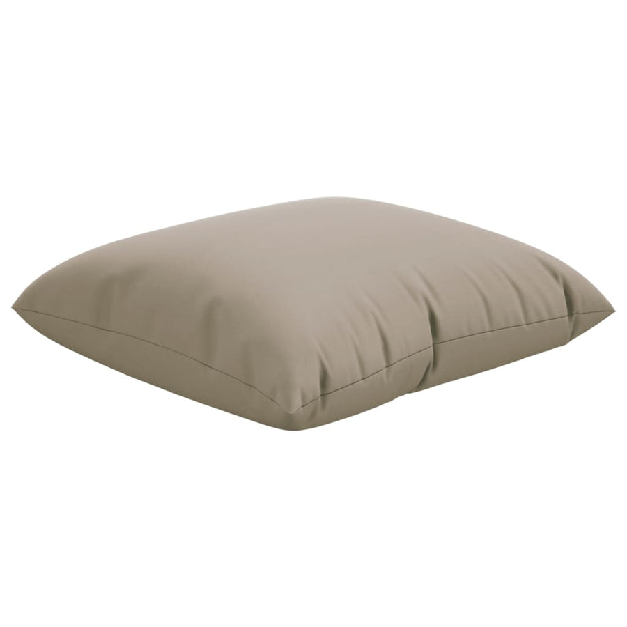 Bankkussens 4 st 40x40 cm stof taupe