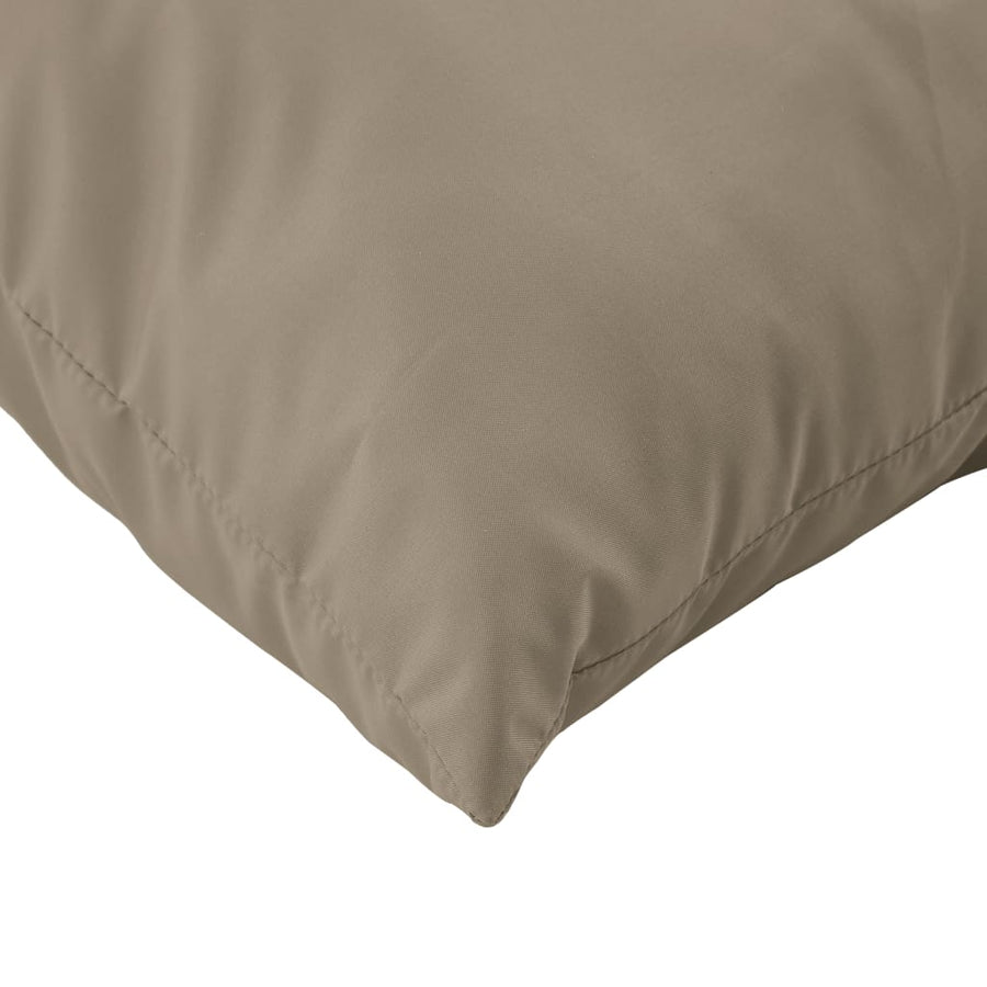Bankkussens 4 st 40x40 cm stof taupe