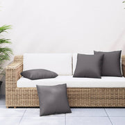 Bank cushions 4 pcs 50x50 cm fabric anthracite