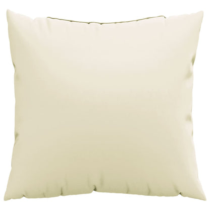 Bankkussens 4 st 50x50 cm stof crèmekleurig