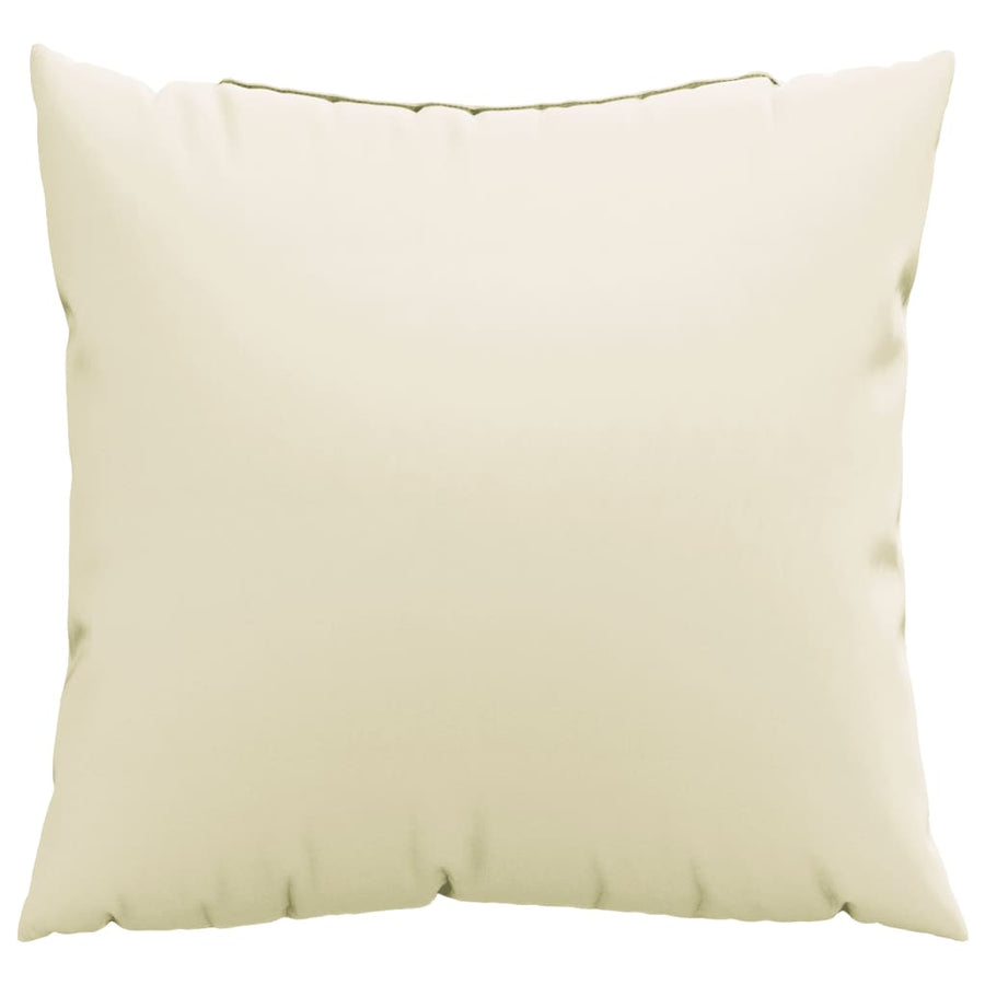Bankkussens 4 st 50x50 cm stof crèmekleurig
