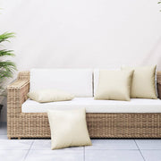 Bank cushions 4 pcs 50x50 cm fabric cream