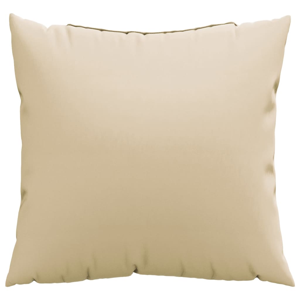Bankkussens 4 st 50x50 cm stof beige