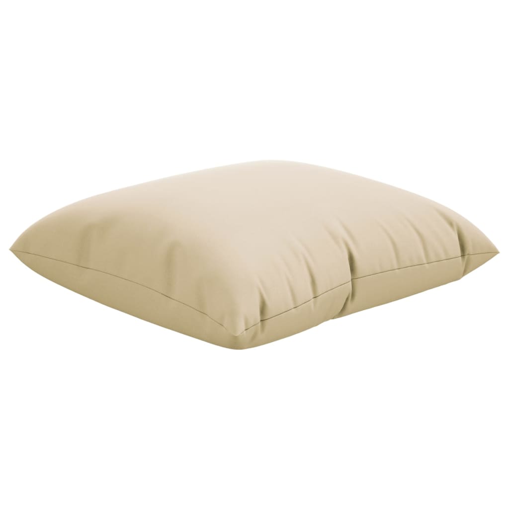 Bankkussens 4 st 50x50 cm stof beige
