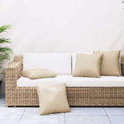 Bench cushions 4 pcs 50x50 cm fabric beige