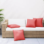 Bench cushions 4 pcs 50x50 cm fabric red