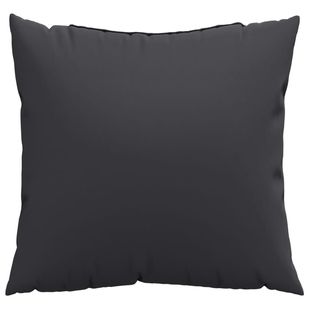 Bankkussens 4 st 50x50 cm stof zwart