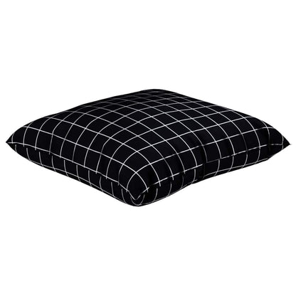 Spreidkussens Geruit 4 pcs Zwart Ruit 50 x 50 cm Polyester Stof