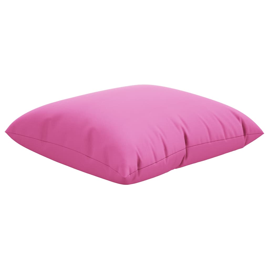 Spreidkussens Effen 4 pcs Roze 50 x 50 cm Polyester Stof