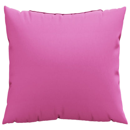 Spreidkussens Effen 4 pcs Roze 50 x 50 cm Polyester Stof