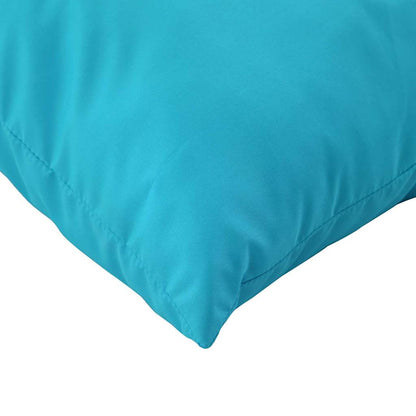 Spreidkussens Effen 4 pcs Turquoise 50 x 50 cm Polyester Stof