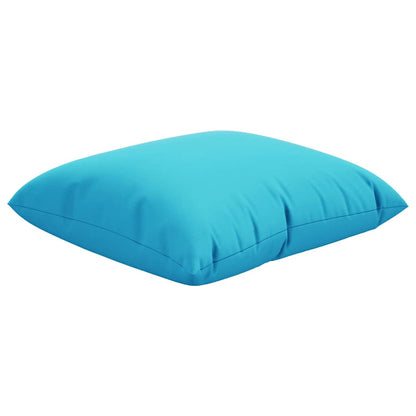 Spreidkussens Effen 4 pcs Turquoise 50 x 50 cm Polyester Stof