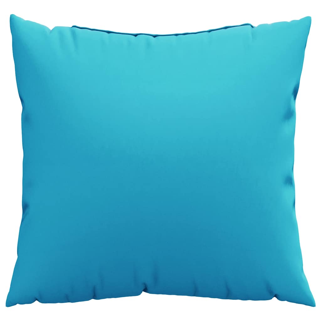 Spreidkussens Effen 4 pcs Turquoise 50 x 50 cm Polyester Stof