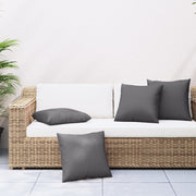 Bench cushions 4 pcs 60x60 cm fabric anthracite