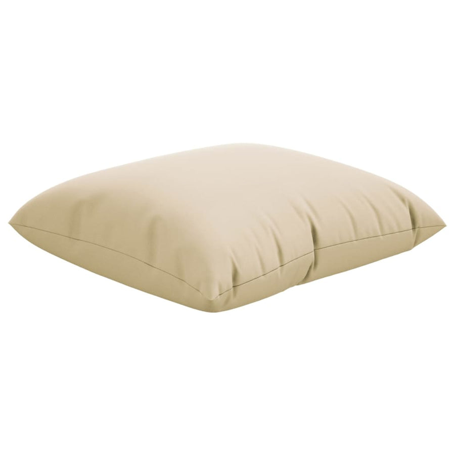 Bankkussens 4 st 60x60 cm stof beige