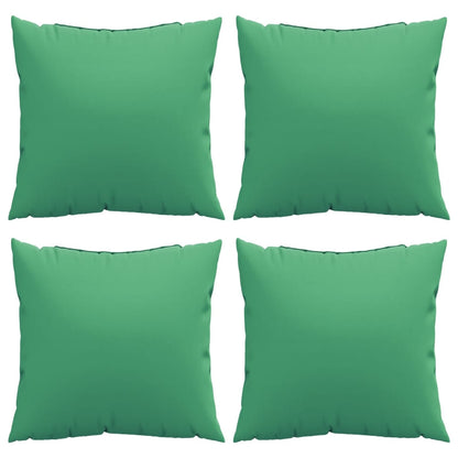 Bankkussens 4 st 60x60 cm stof groen