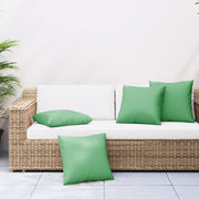 Bench cushions 4 pcs 60x60 cm fabric green