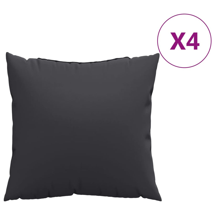 Bankkussens Stof 60 x 60 cm Zwart