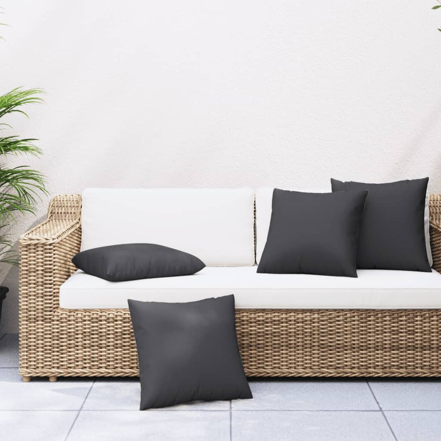 Bankkussens Stof 60 x 60 cm Zwart