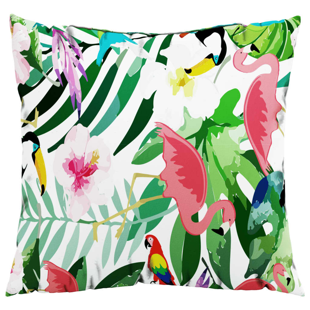Sierkussens Stof Meerkleurig 60 x 60 cm Groen en roze