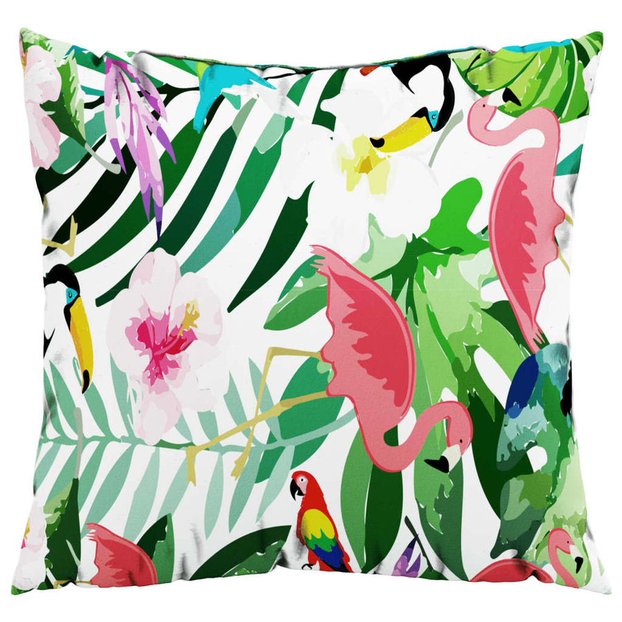 Sierkussens Stof Meerkleurig 60 x 60 cm Groen en roze