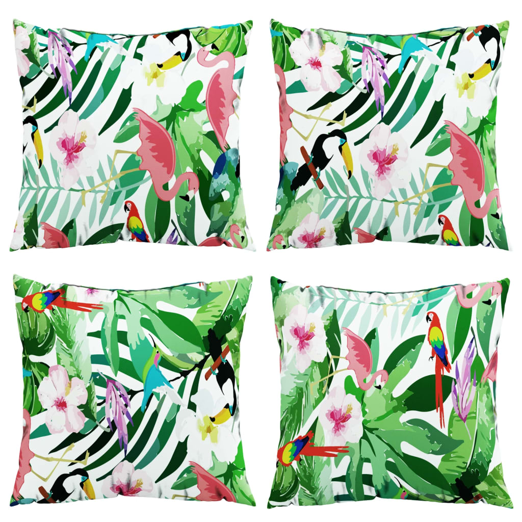 Sierkussens Stof Meerkleurig 60 x 60 cm Groen en roze