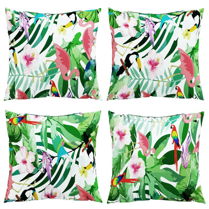 Sierkussens Stof Meerkleurig 60 x 60 cm Groen en roze