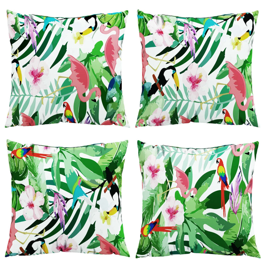 Sierkussens Stof Meerkleurig 60 x 60 cm Groen en roze