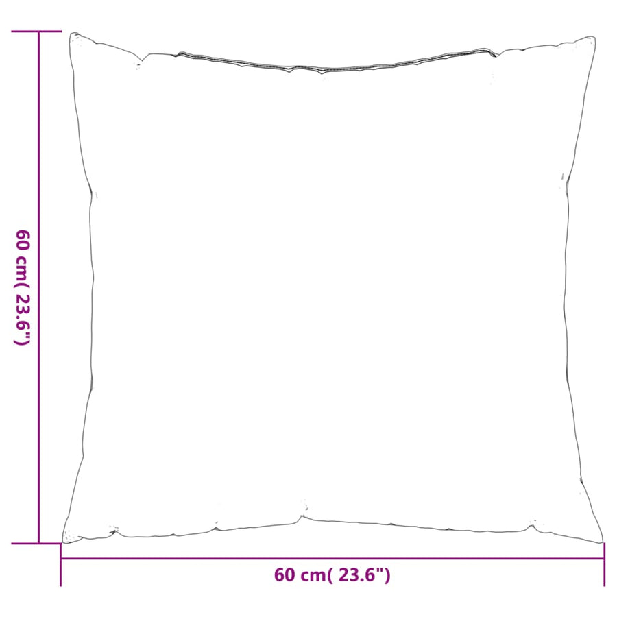 Sierkussens Stof Meerkleurig 60 x 60 cm Groen en roze