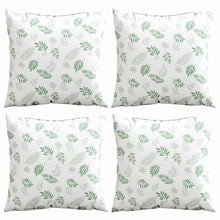 Spreidkussens Blad 4 pcs Bladpatroon 60 x 60 cm Polyester Stof