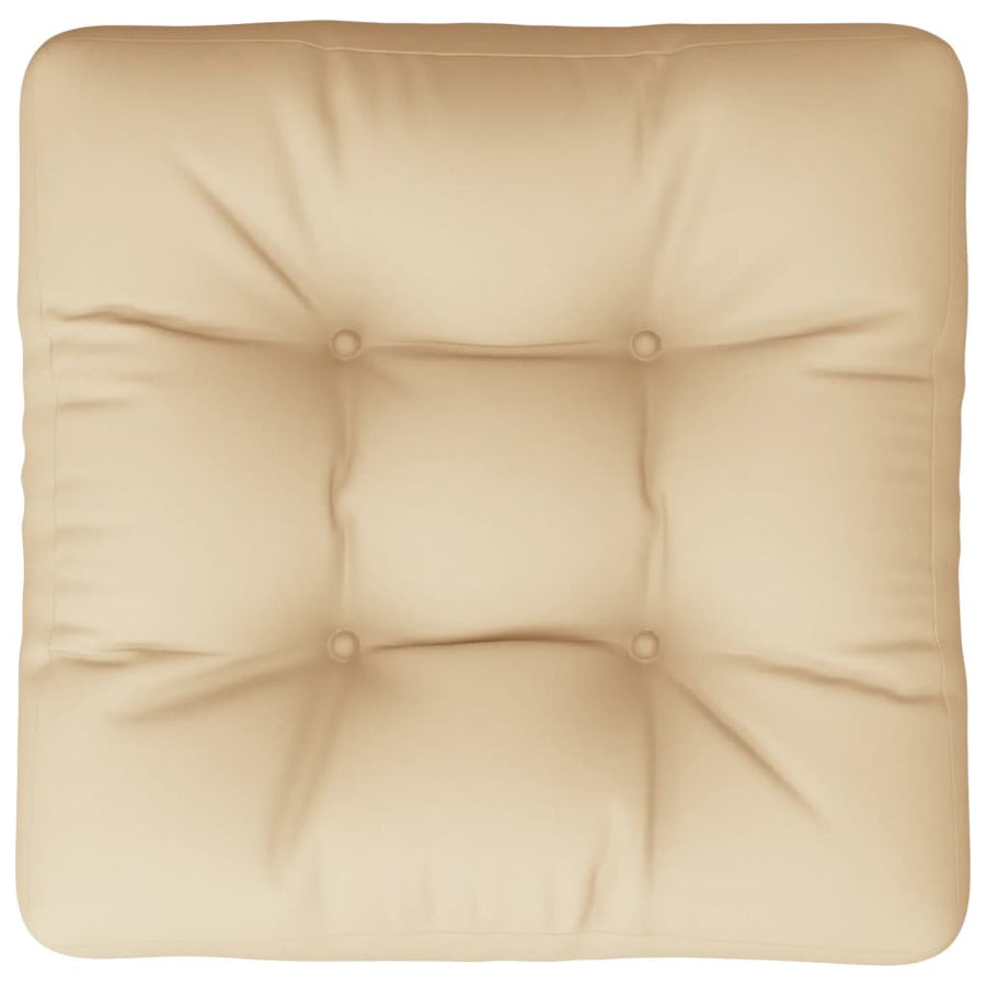 Palletkussen 50x50x12 cm stof beige