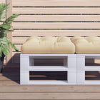 Pallet Cushion 50x50x12 cm fabric beige