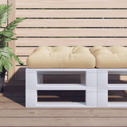 Pallet Cushion 50x50x12 cm fabric beige