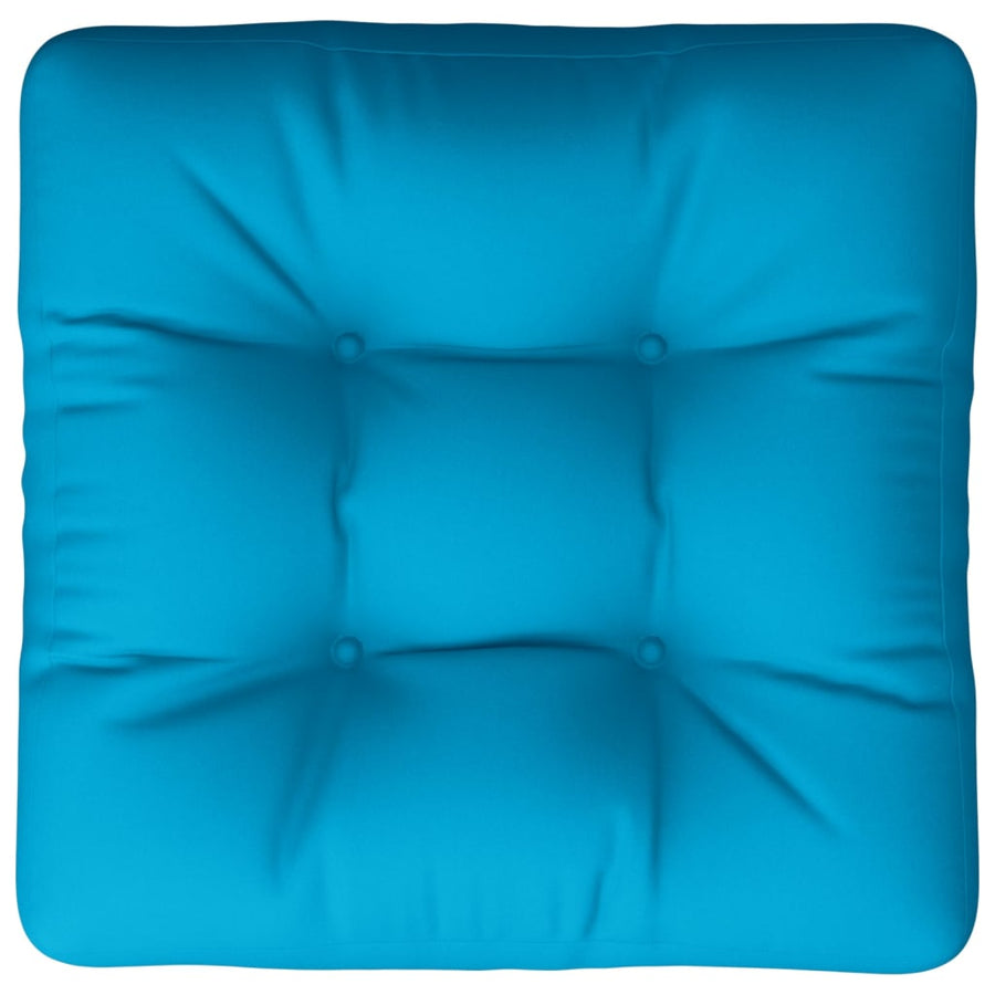 Palletkussen 50x50x12 cm stof blauw
