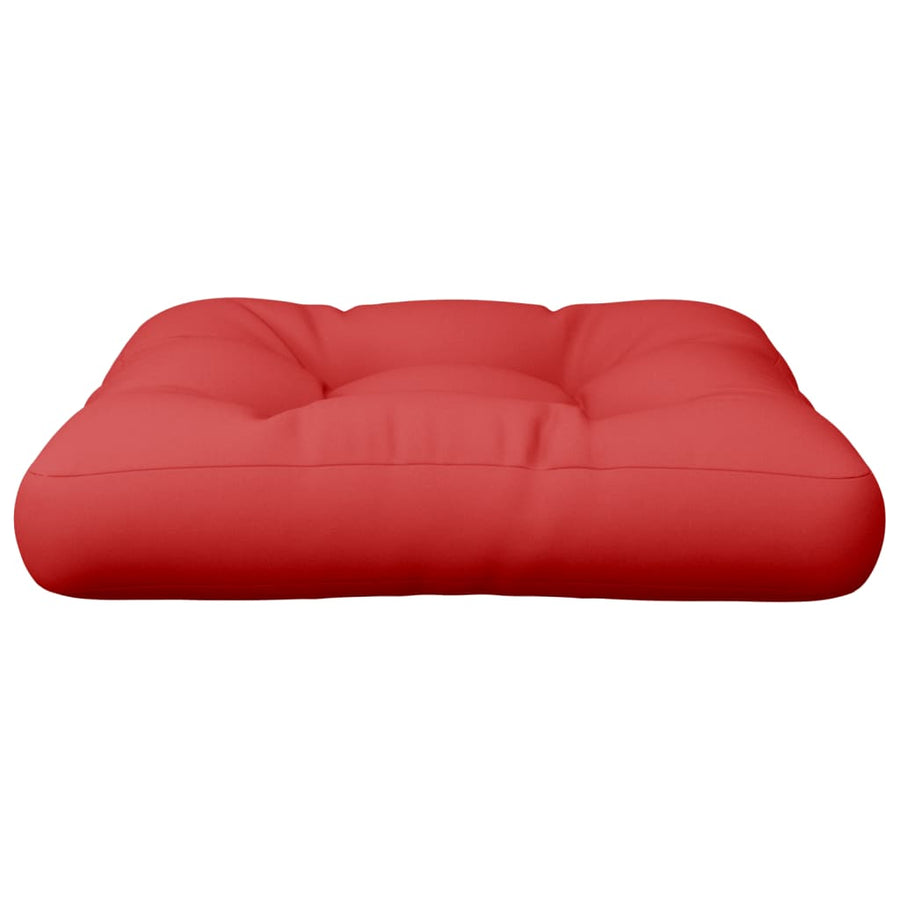 Palletkussen Stof 50 x 50 x 12 cm Rood