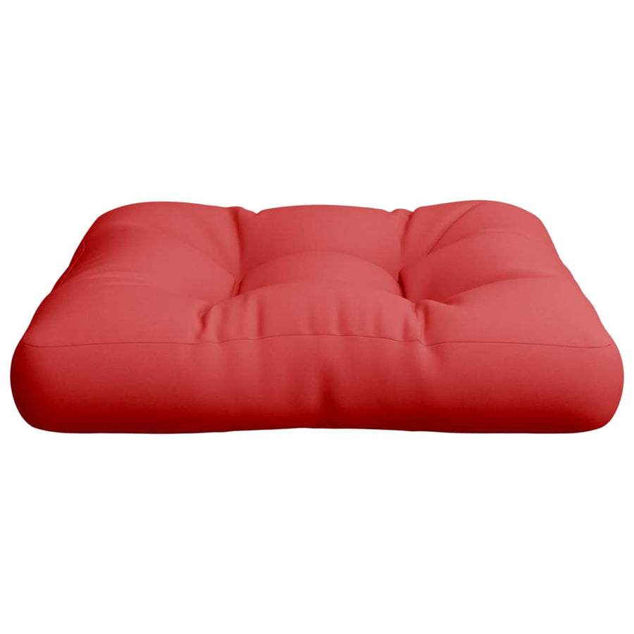 Palletkussen Stof 50 x 50 x 12 cm Rood