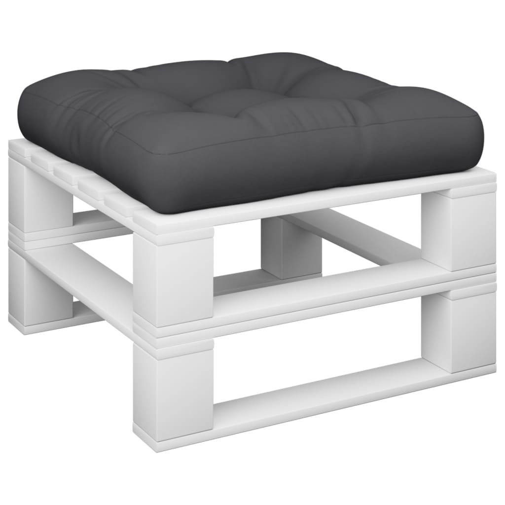 Palletkussen 50X50X12 Cm Stof Zwart