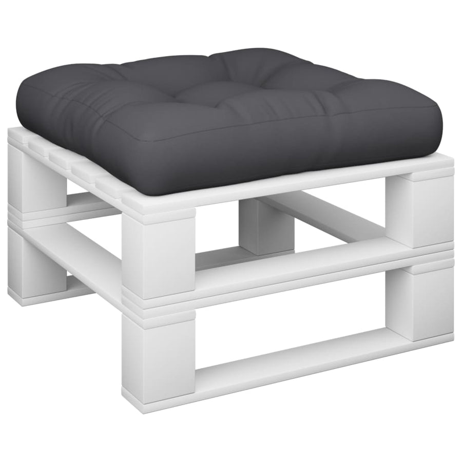 Palletkussen 50X50X12 Cm Stof Zwart