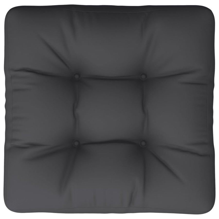 Palletkussen 50X50X12 Cm Stof Zwart