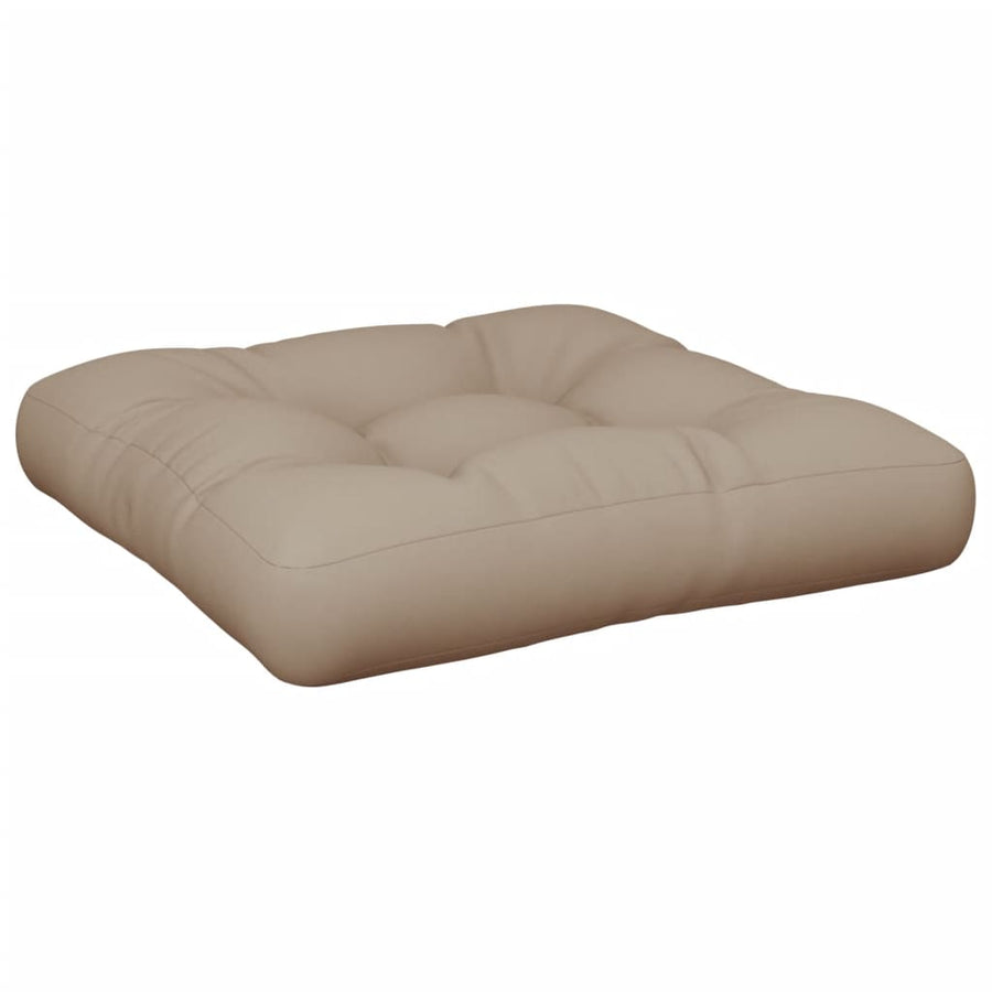Palletkussen 50x50x12 cm stof taupe