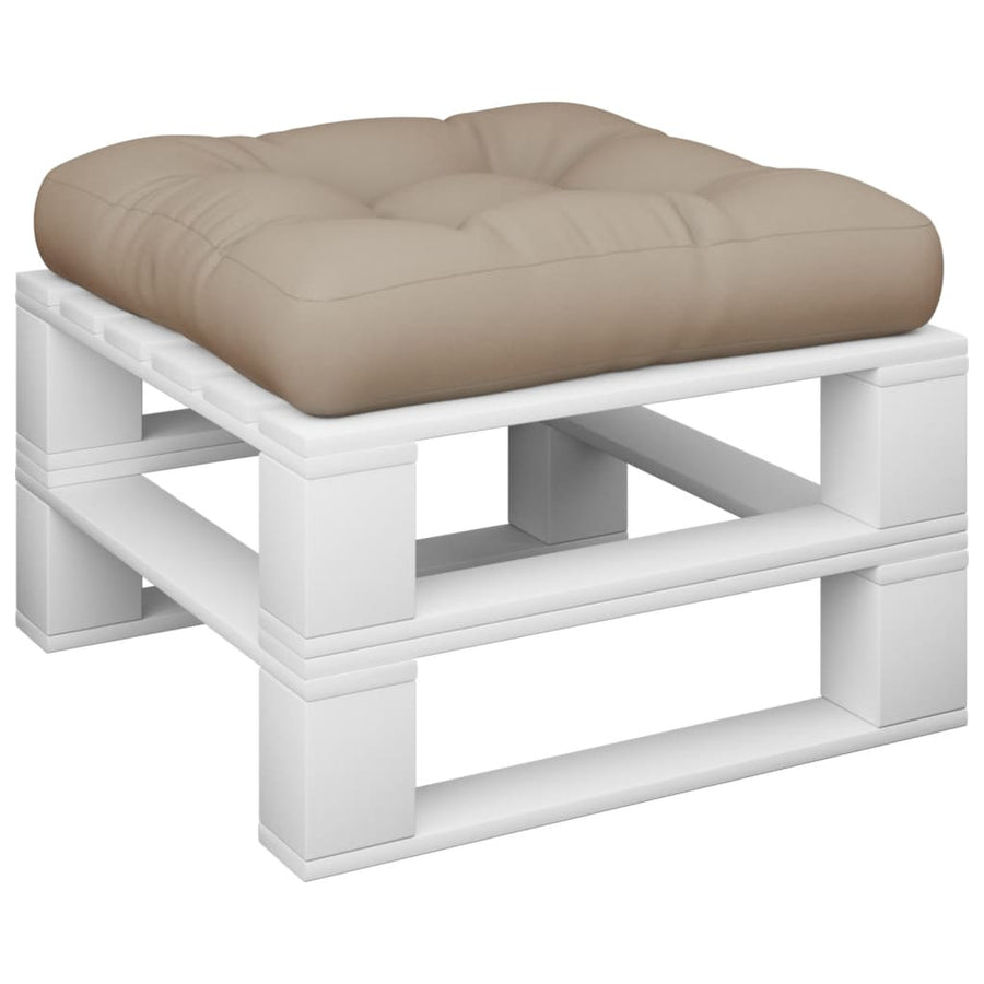 Palletkussen 50x50x12 cm stof taupe