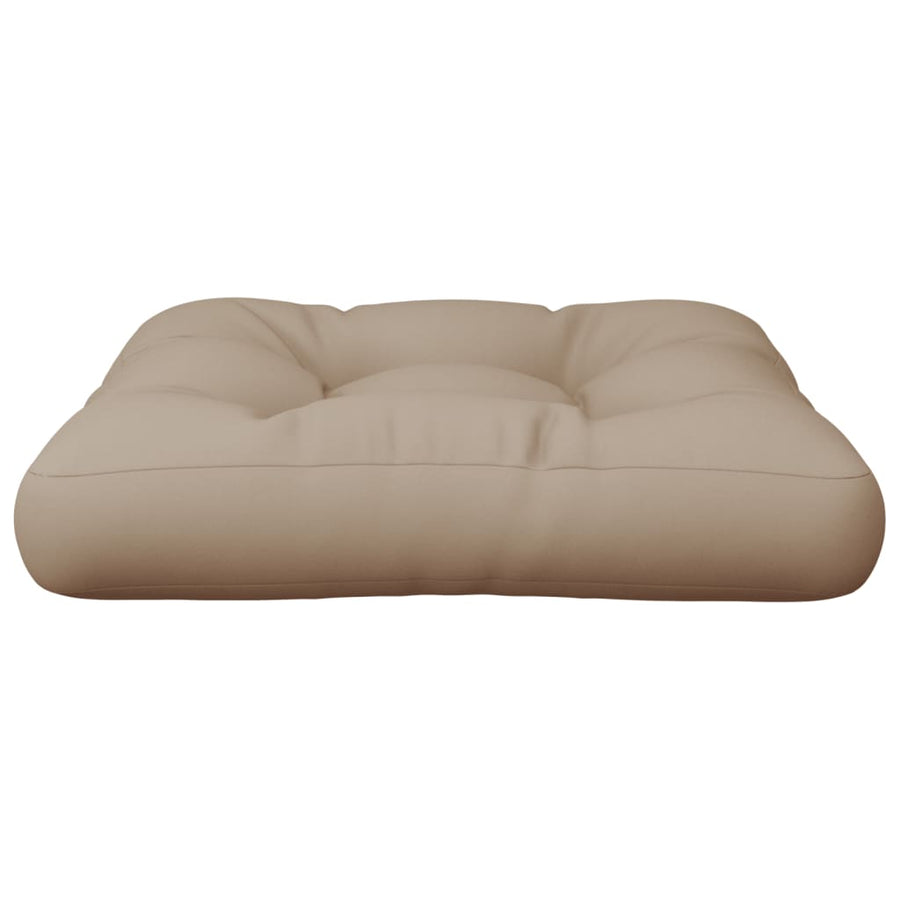 Palletkussen 50x50x12 cm stof taupe