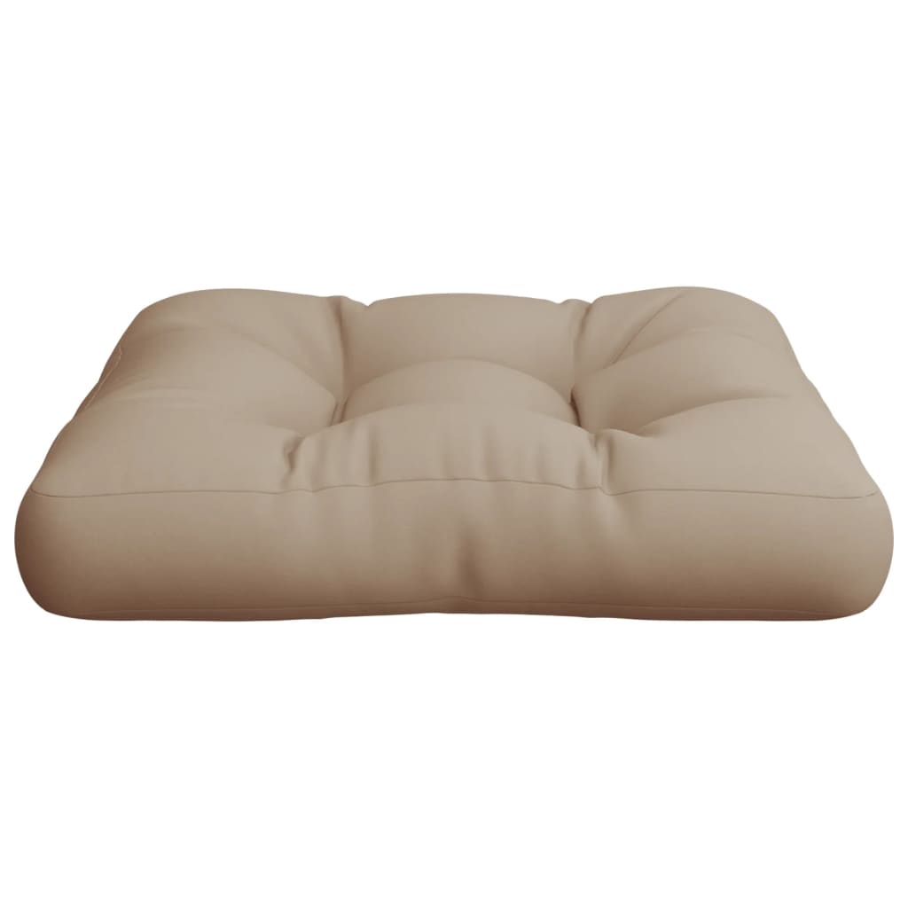 Palletkussen 50x50x12 cm stof taupe