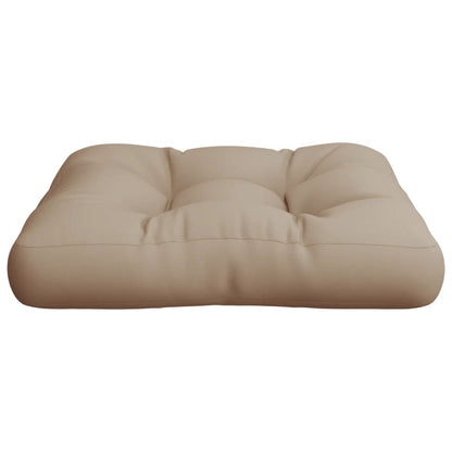 Palletkussen 50x50x12 cm stof taupe
