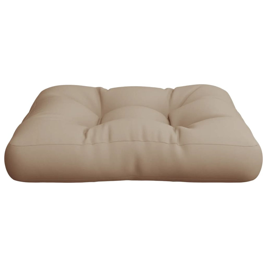 Palletkussen 50x50x12 cm stof taupe