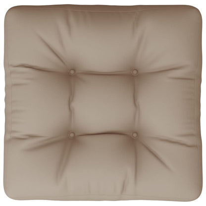 Palletkussen 50x50x12 cm stof taupe
